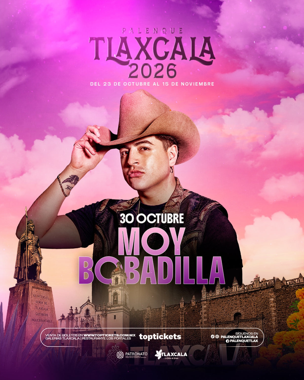 Moy Bobadilla — 30 Octubre 2026 — Palenque Tlaxcala 2026