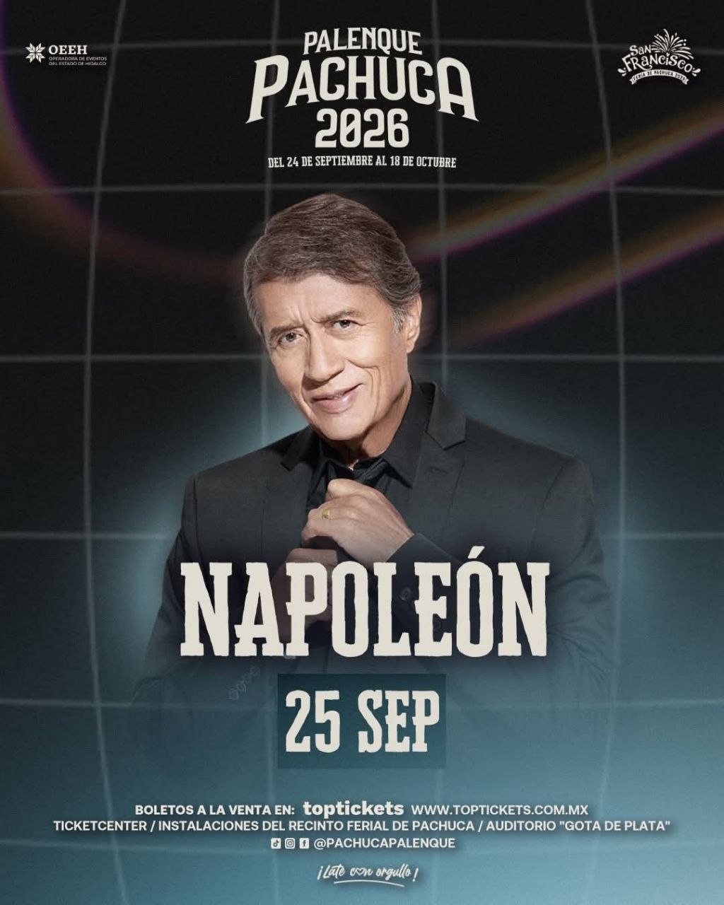 Napoleón — 25 Septiembre 2026 — Palenque Pachuca 2026